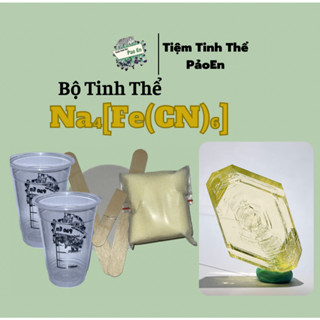 [Na4[Fe(CN)6] Bộ dụng cụ nuôi tinh thể màu vàng ( Có giấy hướng dẫn )