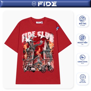 Áo thun Địa danh FIDE Sài Gòn phông cotton unisex nam nữ Form rộng cổ tròn - AT139