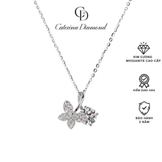 Dây chuyền nữ kim cương Moissanite Caterina Diamond Glitter Butterfly Necklace DN020WH