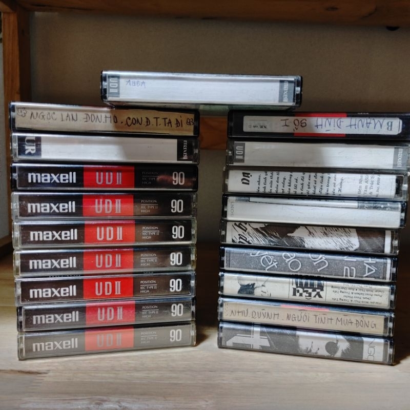 BĂNG NHẠC CASSETTE TAPE 2 Cr - MAXELL UD2 ĐEN 