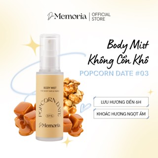 Body Mist Xịt Thơm Cơ Thể De Memoria Không Cồn Khô 50ml - Mùi #03 Popcorn Date Vanilla Ngọt Ấm Quyến Rũ