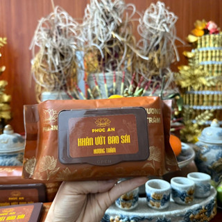 Khăn Ướt Lau Ban Thờ Cao Cấp Phúc An , Khăn Ướt Bao Sái Ban Thờ Hương Thơm Tự Nhiên Trang Nghiêm An Toàn Tiện Lợi
