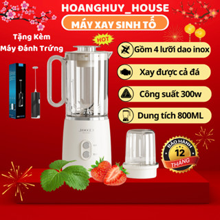 Máy xay sinh tố cầm tay đa chức năng công suất 300W, máy xay thịt và các loại hạt, rau củ quả
