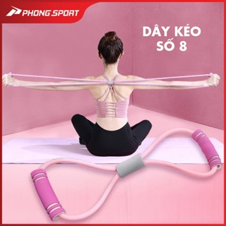 Dây kéo tập tay vai hình số 8, dây kháng lực tập gym - Phongsport