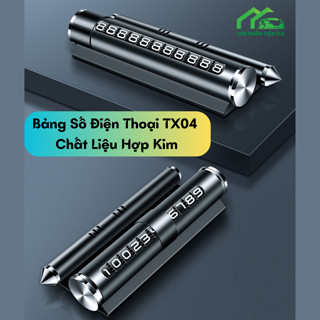 Bảng Số Điện Thoại TX04 Chất Liệu Hợp Kim Đỗ Xe Để Taplo Ô Tô