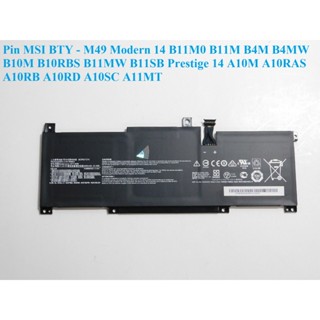  Pin MSI BTY-M49 Modern 14 B11M0 B11M B4M B4MW B10M B10RBS B11MW B11SB Prestige 14 A10M A10RAS A10RB A10RD A10SC A11M