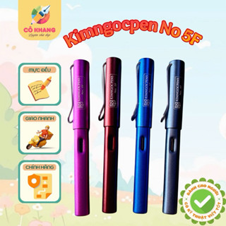 Bút ngòi lá tre Kimngocpens No5 5F New ngòi 101 nét siêu mãnh, bút mực nét thanh nét đậm