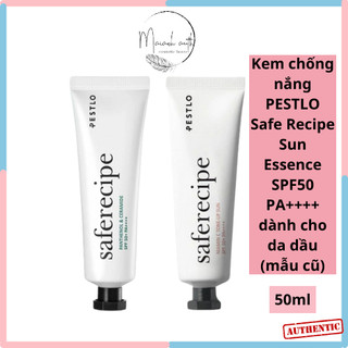  Kem chống nắng PESTLO Safe Recipe Sun Essence SPF50 PA++++ 50ml dành cho da dầu  mẫu cũ  