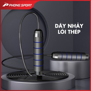 Dây Nhảy Thể Dục Lõi Thép Tập Thể Lực Boxing Nhảy Dây Có Tạ Sắt Dài 2,7m - Phongsport