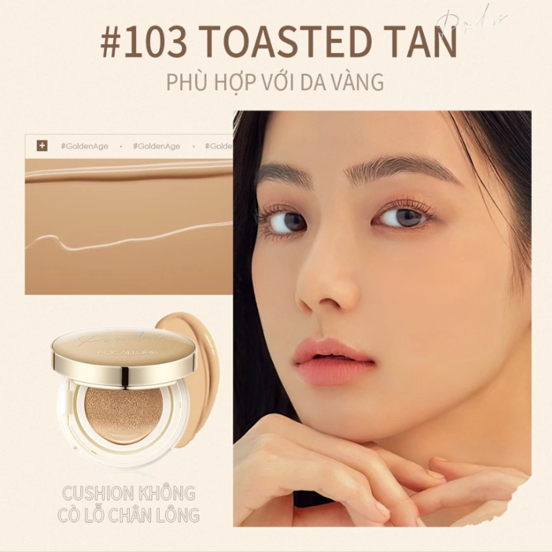 Cushion Focallure BB Phấn nước che khuyết điểm, không bết dinh, chống thấm nước 12g (FA 198)