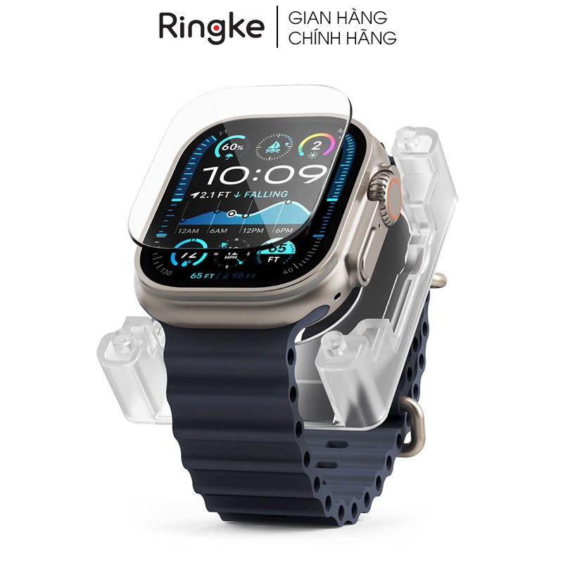 Bộ 2 dán cường lực Apple Watch Ultra 2/1 RINGKE Easy Slide Tempered Glass