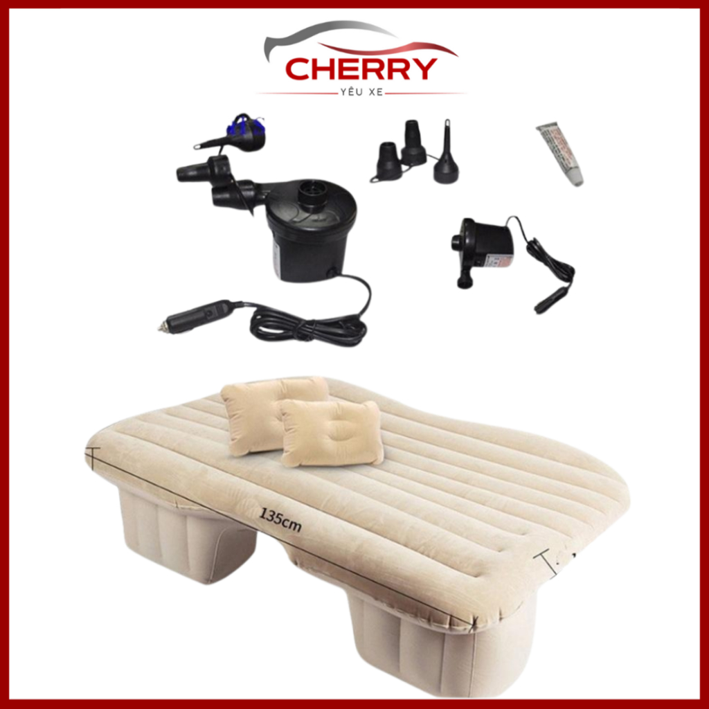 Đệm hơi ô tô cao cấp kèm bơm và gối