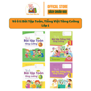 Sách - Vở ô li Bài Tập Toán, Tiếng Việt Tăng Cường Lớp 1 - Kết Nối