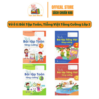Sách - Vở ô li Bài Tập Toán, Tiếng Việt Tăng Cường Lớp 2 - Kết Nối