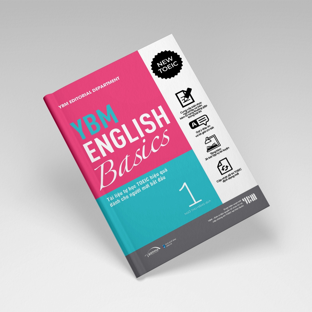 Sách YBM English Basics 1: Tài Liệu Tự Học TOEIC Hiệu Quả Cho Người Mới Bắt Đầu Mục Tiêu 400+