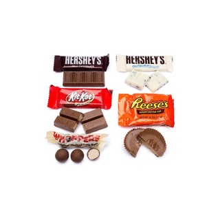   TÁCH LẺ DÙNG THỬ  Kẹo Socola Tổng Hợp HERSHEY FACTORY FAVORITES 1.94KG  TÚI HỒNG FACTORY  - Hàng Mỹ 