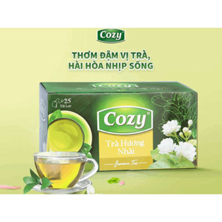 COZY + hộp NHÀI 50gr / 25 túi + TRÀ HƯƠNG NHÀI TÚI LỌC Jasmine Flavored Tea bags