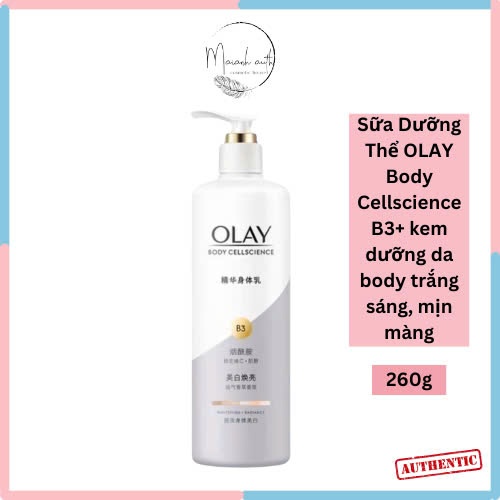 Sữa Dưỡng Thể OLAY Body Cellscience B3+ kem dưỡng da trắng sáng size lớn