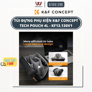 Túi đựng phụ kiện đa năng K&F Concept Tech Pouch 4L - KF13.130V1 - Hàng chính hãng