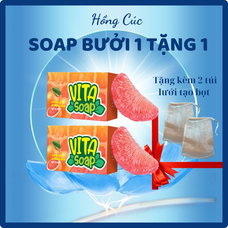 [Mua 1 Tặng 1] Soap bưởi, trắng Face ,mờ thâm, chuyên cho face, vẫn dùng body được 85gr - LE'PEAU