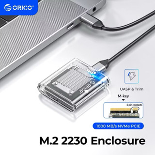 Box SSD ORICO M.2 NVMe 2230 Type C Vỏ Trong suốt tốc độ lên đến 10Gbps (TC20-MS)