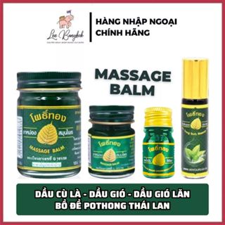 [HÀNG THÁI] Dầu Cù Là - Dầu Gió - Dầu Gió Lăn Pothong Chiết Lá Bồ Đề Giúp Xoa Bóp Giảm Nhức Mỏi Thái Lan 15g/50g/5ml/8ml
