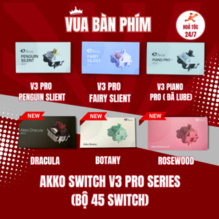 Bộ switch Akko CS 45 switch V3 Pro Cream Yellow / Cream Blue / Piano / Fairy Slient/ Penguin Slient /Sliver/ Crystal Pro
