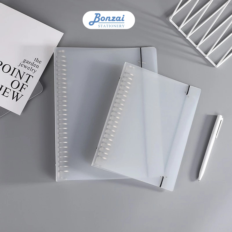 Sổ còng Binder Bonzai bìa sổ còng B5/ A5/ A4 làm sổ tay sổ ghi chép Bullet journal