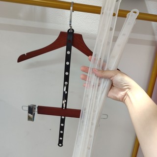 Dây nhựa mix đồ đồ bộ, 2 màu đen, trắng, dùng cho shop thời trang, gia đình.