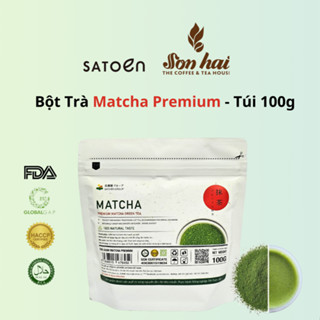 Trà xanh Matcha Satoen Premium (Vụ Xuân)  - Túi 100g