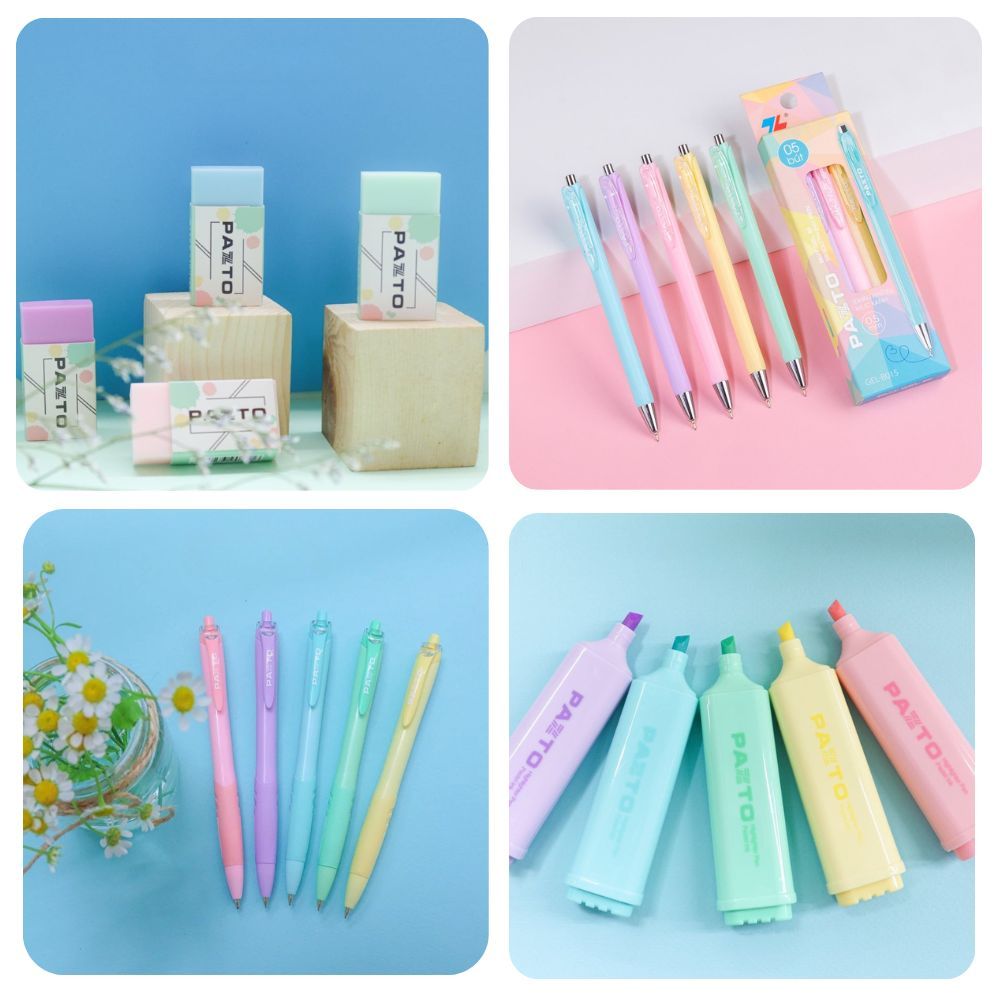 [Hàng tặng không bán] Bút, Gọt, Màu sáp Pazto Thiên long (Ngẫu nhiên)