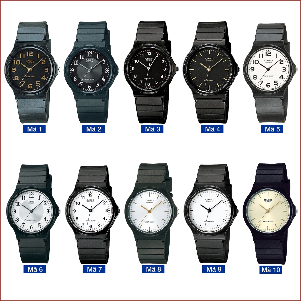 Đồng hồ unisex dây nhựa Casio chính hãng MQ-24 (34mm) (tay nam nhỏ và nữ) | BigBuy360 - bigbuy360.vn