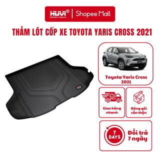  Thảm lót cốp xe Toyota Yaris Cross  2021-hiện tại  nhựa TPE đúc 3D chính hãng HUVI Việt Nam 