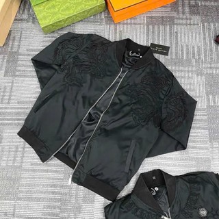 Áo Khoác gió  Nam nữ  Pi Líp Thêu hổ Siêu Đẹp - Áo Bomber Nam  nữ Pi Líp Thêu Siêu Chất phong cách boy phố