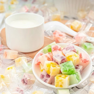 500 Gam KẸO DẺO SỮA CHUA HOA QUẢ MIX VỊ THƠM NGON