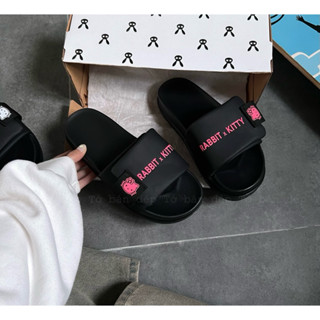 Dép Rabbit x Kitty quai dán xé xinh xắn-Đế cao 4cm-Kèm hộp-Bảo hành 12 tháng