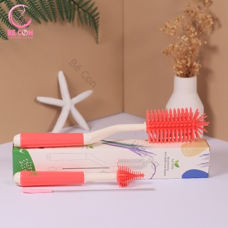 Bộ cọ bình sữa, núm ti Silicone Mother-K