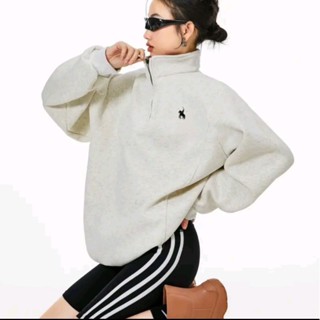 Áo Hoodie Nỉ Bông Form Rộng Dây Rút Polo