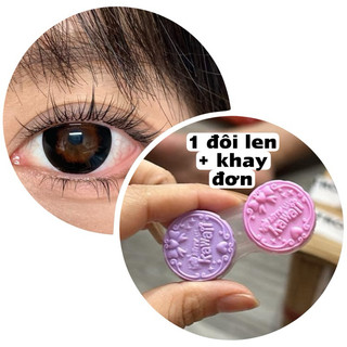 LENS KÍNH ÁP TRÒNG MÀU ĐEN O GIÃN , Mắt Dễ THƯƠNG GiÃN ( DIA 14.0)