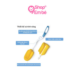 Cọ Rửa Bình Sữa Kuku Xoay 360 độ