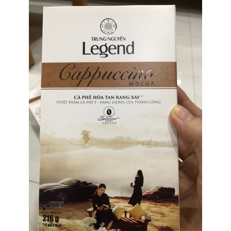 Cà phê cappuccino hòa tan Legend Mocha 216g (18g x 12 gói)