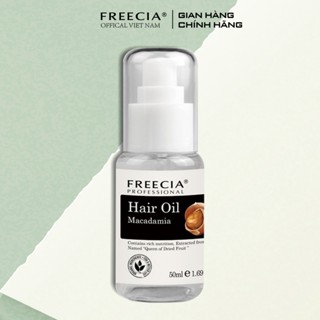 Tinh dầu dưỡng tóc FREECIA Macadamia Hair Oil 50ml Serum Phục hồi Tóc uốn, nhuộm, tóc hư tổn khô xơ giữ nếp, mượt tóc