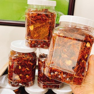 (TỔNG HỢP) Da heo chiên giòn cháy tỏi ớt da heo mắm hành, chà bông heo xù Khô heo cháy tỏi hũ PET