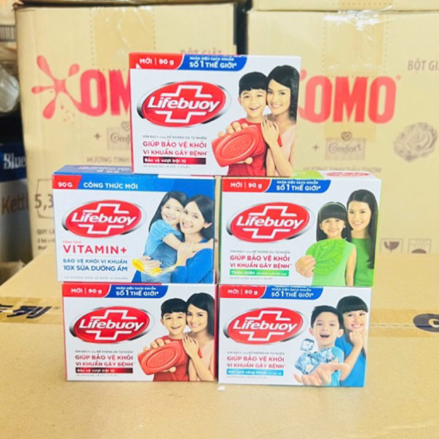Combo 5 cục xà bông Lifebuoy 90g