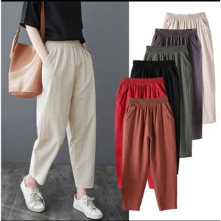 Quần Baggy Đũi Thái, quần đũi dài ống nhỏ nữ mặc mát bigsize M13