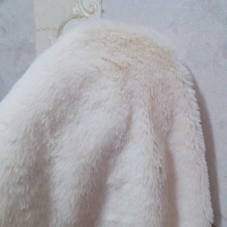 Phụ kiện làm lồng đèn trung thu, vải lông vũ trắng kem gắn lồng đèn, lông nhân tạo làm đầu lân sử bồng mịn dày dặn đẹp