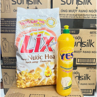 Bột giặt Lix Extra Hương Nước Hoa 5.5kg tặng nước rửa chén 750g