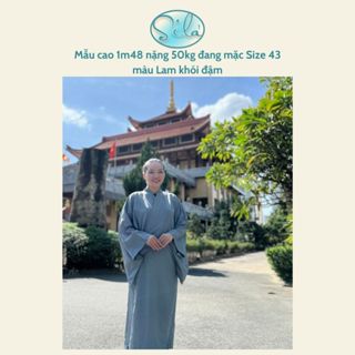 Pháp phục Áo tràng nam nữ Phật tử đi chùa kiểu Nhật đạo tràng Pháp Hoa vải Đài Loan có tại Sila'