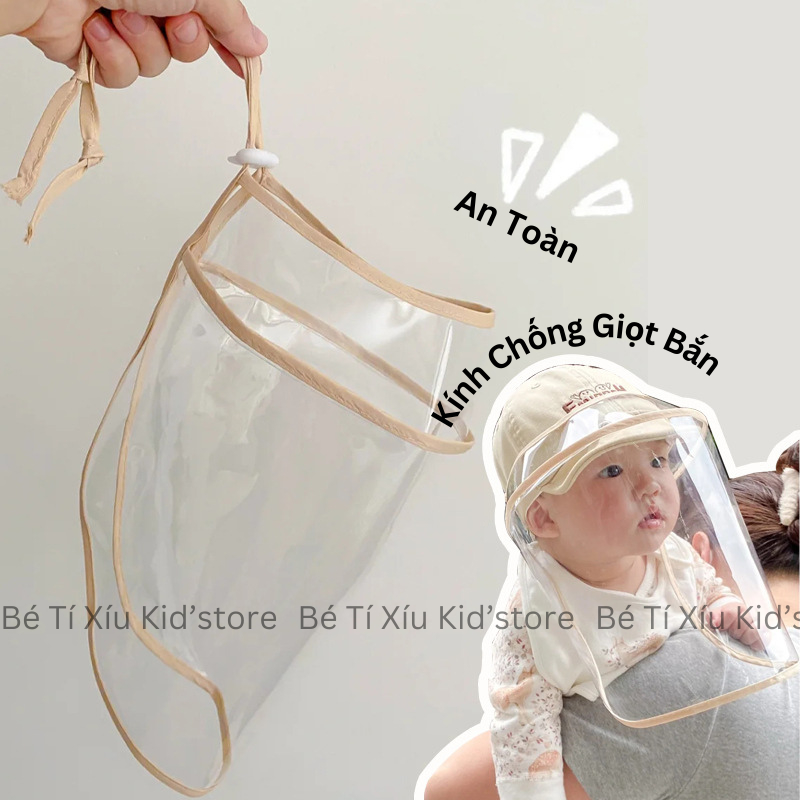 Tấm Chống Giọt Bắn- Chắn Bụi- Chắn Gió Cho Bé Nhựa Dẻo Rất Đẹp