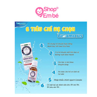 Men vi sinh 10 chủng BioAmicus Complete 10ml hỗ trợ cải thiện hệ vi sinh đường ruột (từ 0 tháng)